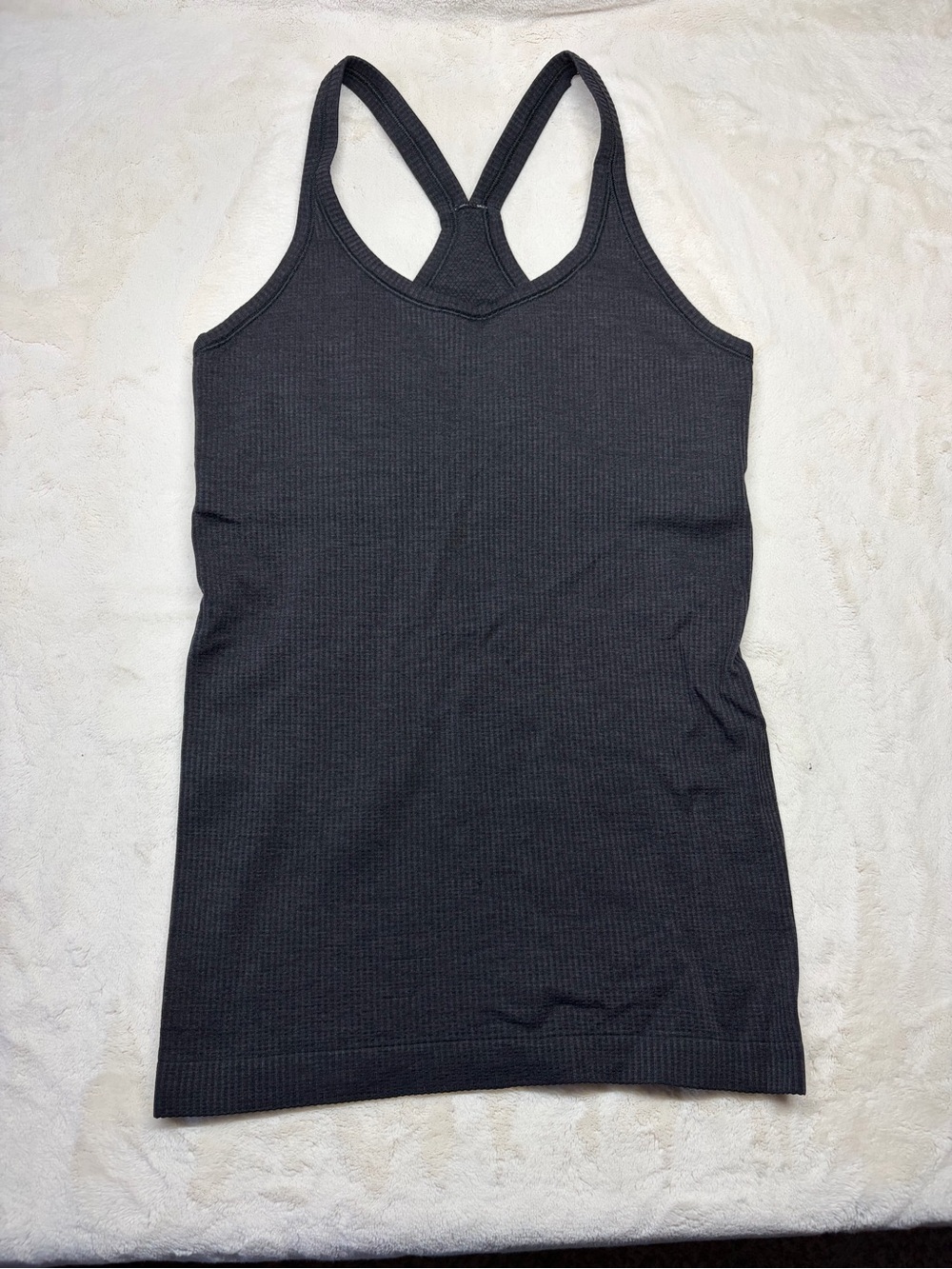 Lululemon Ebb to Street Tank *Light Support B/C Graphite Grey Sz 6 (No Bra Pads)